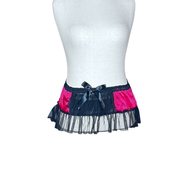 VINTAGE CABARET Black Satin w/Red Embroidery Maxi Kimono Fully Lined Robe XL - Picture 6 of 16